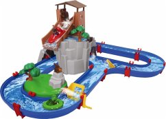 AquaPlay 1547 - Wasserbahn Adventure Land mit Berg, Turm und Stausee, Spieleset inkl. 2 Tierfiguren, Motorboot und Speedboot