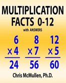 Multiplication Facts 0-12 with Answers: Improve Your Math Fluency Worksheets