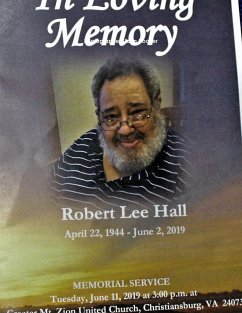 ROBERT HALL FUNERAL JUNE 2019 - Hocker, John Edward