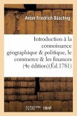 Introduction À La Connoissance Géographique Et Politique, Le Commerce Et Les Finances, l'Europe