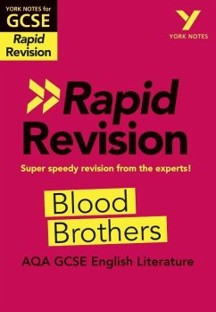 Cover York Notes RAPID AQA GCSE (Revision Guide) Blood Brothers - for 2025, 2026 exams