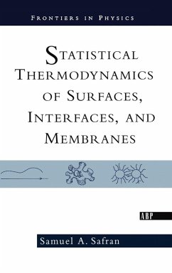 Cover Statistical Thermodynamics Of Surfaces, Interfaces, And Membranes