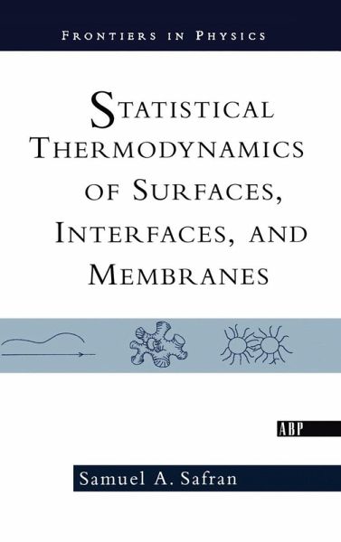 Statistical Thermodynamics Of Surfaces, Interfaces, And Membranes Statistical Thermodynamics Of Surfaces, Interfaces, And Membranes