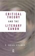 Critical Theory And The Literary Canon - Bild 1