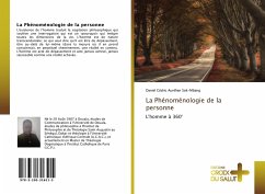La Phénoménologie de la personne - Sok-Mbang, Daniel Cédric Aurélien