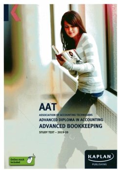 Cover ADVANCED BOOKKEEPING - STUDY TEXT