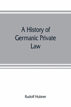 Cover A history of Germanic private law