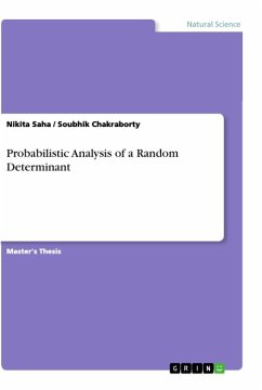Probabilistic Analysis of a Random Determinant