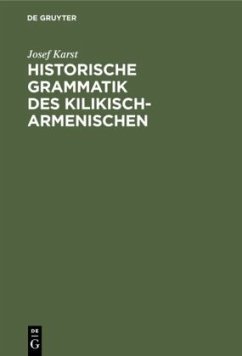 Cover Historische Grammatik des Kilikisch-Armenischen
