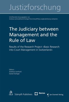 Cover The Judiciary between Management and the Rule of Law (eBook, PDF)