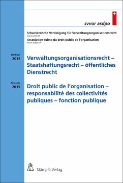 Cover Verwaltungsorganisationsrecht -Staatshaftungsrecht - öffentliches Dienstrecht. Droit public de l'organisation - responsabilité des collectivités publiques - fonction publique (eBook, PDF)
