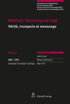Wahrheit, Täuschung und Lüge Vérité, tromperie et mensonge (eBook, PDF) - Vuille, Joëlle