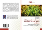 Criblage phytochimique et biologique de trois taxons végétaux