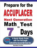 Prepare for the ACCUPLACER Next Generation Math Test in 7 Days