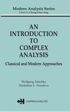 An Introduction to Complex Analysis (eBook, PDF) - Tutschke, Wolfgang; Vasudeva, Harkrishan L.