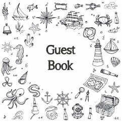 Guest Book, Visitors Book, Guests Comments, Vacation Home Guest Book, Beach House Guest Book, Comments Book, Visitor Book, Nautical Guest Book, Holiday Home, Bed & Breakfast, Retreat Centres, Family Holiday, Guest Book (Hardback) - Publishing, Lollys