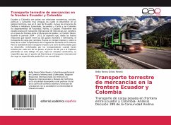 Transporte terrestre de mercancías en la frontera Ecuador y Colombia