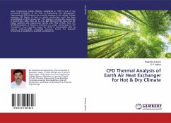 CFD Thermal Analysis of Earth Air Heat Exchanger for Hot & Dry Climate