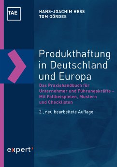 Produkthaftung in Deutschland und Europa (eBook, PDF) - Hess, Hans-Joachim; Gördes, Tom