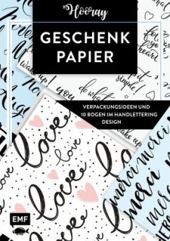Cover Das Geschenkpapier-Set - Hooray: Verpackungsideen und 10 Bogen im Handlettering Design