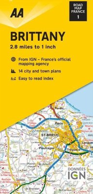 Road Map Brittany - Aa Publishing