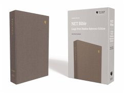 Net Bible, Thinline Reference, Large Print, Cloth Over Board, Gray, Comfort Print - Thomas Nelson