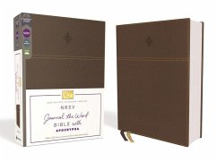 Nrsv, Journal the Word Bible with Apocrypha, Leathersoft, Brown, Comfort Print: Reflect, Journal, or Create Art Next to Your Favorite Verses - Zondervan