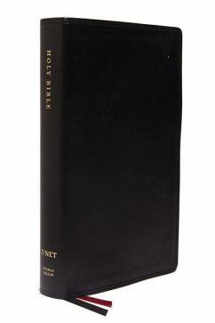 Net Bible, Single-Column Reference, Leathersoft, Black, Comfort Print - Thomas Nelson