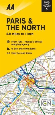 Road Map Paris & the North - Aa Publishing