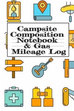 Campsite Composition Notebook & Gas Mileage Log - Woodland, Tanner