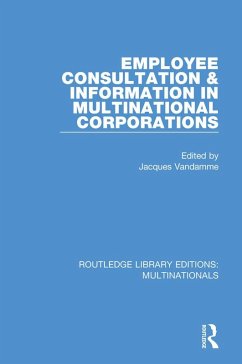 Cover Employee Consultation and Information in Multinational Corporations (eBook, ePUB)