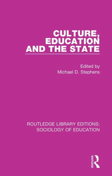 Culture, Education and the State (eBook, ePUB)