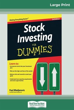 Stock Investing for Dummies® (16pt Large Print Edition) - Mladjenovic, Paul
