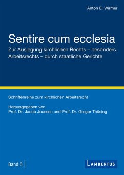Sentire cum ecclesia (eBook, PDF) - Wirmer, Anton E.
