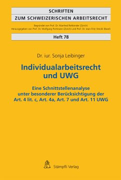 Individualarbeitsrecht und UWG (eBook, PDF) - Leibinger, Sonja