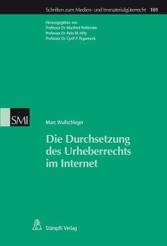 Cover Die Durchsetzung des Urheberrechts im Internet (eBook, PDF)