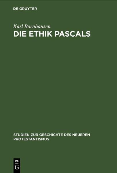 Die Ethik Pascals (eBook, PDF)