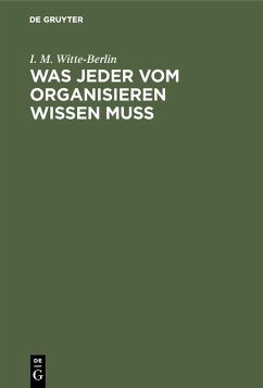 Cover Was jeder vom Organisieren wissen muss (eBook, PDF)
