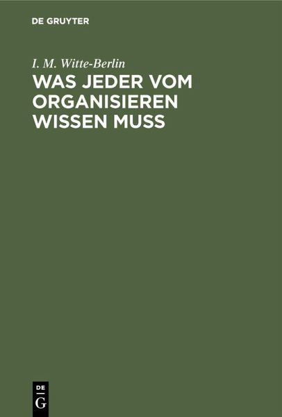 Was jeder vom Organisieren wissen muss (eBook, PDF)
