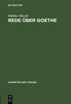 Cover Rede über Goethe (eBook, PDF)