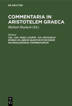 Michaelis Ephesii in librum quintum Ethicorum Nicomacheorum commentarium (eBook, PDF) - Michael