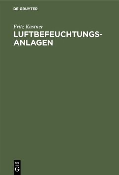 Cover Luftbefeuchtungsanlagen (eBook, PDF)