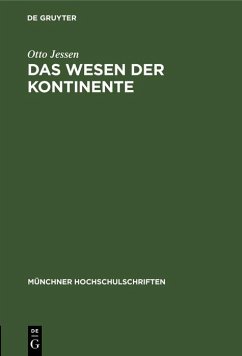 Cover Das Wesen der Kontinente (eBook, PDF)