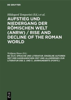 Cover Sprache und Literatur. Einzelne Autoren seit der hadrianischen Zeit und Allgemeines zur Literatur des 2. und 3. Jahrhunderts (Forts.) (eBook, PDF)
