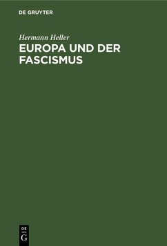 Europa und der Fascismus (eBook, PDF) - Heller, Hermann