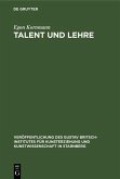 Talent und Lehre (eBook, PDF)