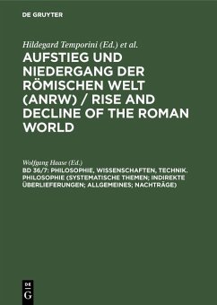 Philosophie, Wissenschaften, Technik. Philosophie (Systematische Themen; Indirekte Überlieferungen; Allgemeines; Nachträge) (eBook, PDF)