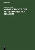 Vorgeschichte der altgermanischen Dialekte (eBook, PDF)