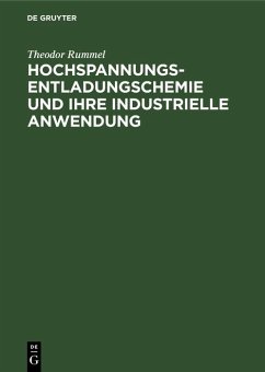 Cover Hochspannungsentladungschemie und ihre industrielle Anwendung (eBook, PDF)