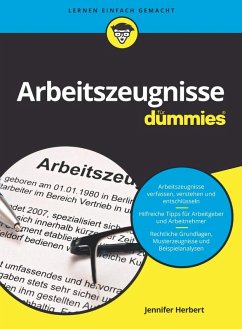 Cover Arbeitszeugnisse für Dummies (eBook, ePUB)